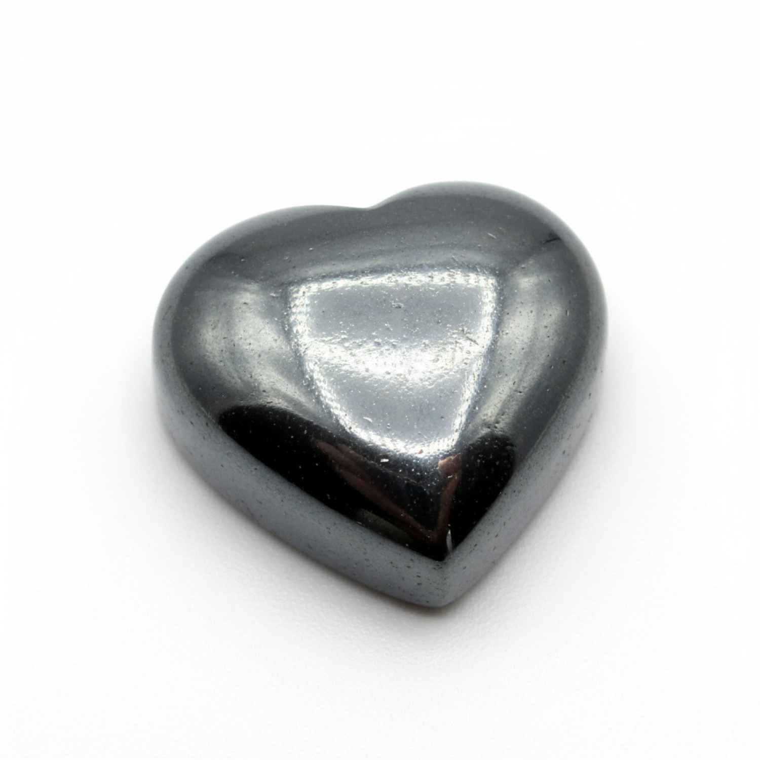 Hematite (Gunmetal) 1PC Large 11x11 MM Heart Cabochon Gray Natural semi Precious Loose Gemstone Secundaire afbeelding