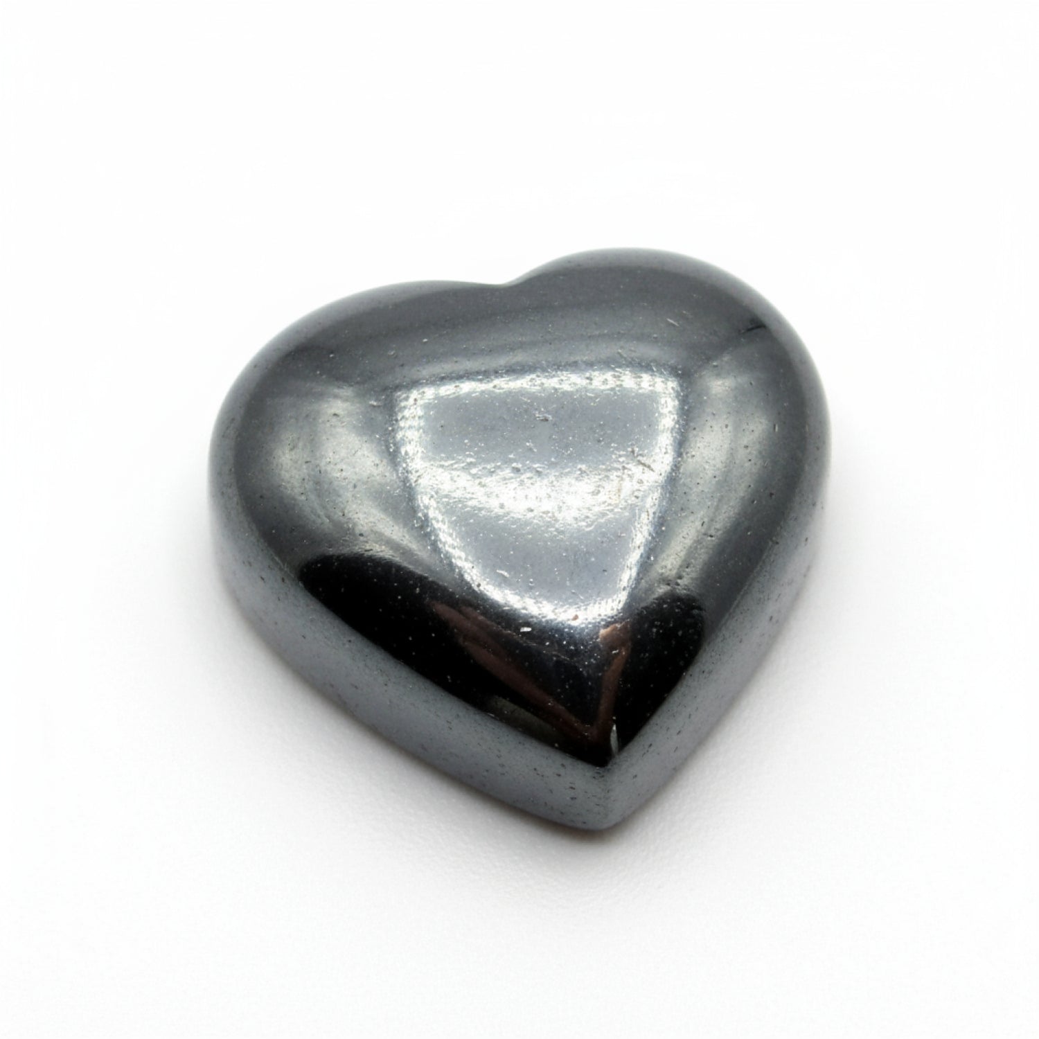 Hematite (Gunmetal) 1PC Large 11x11 MM Heart Cabochon Gray Natural semi Precious Loose Gemstone