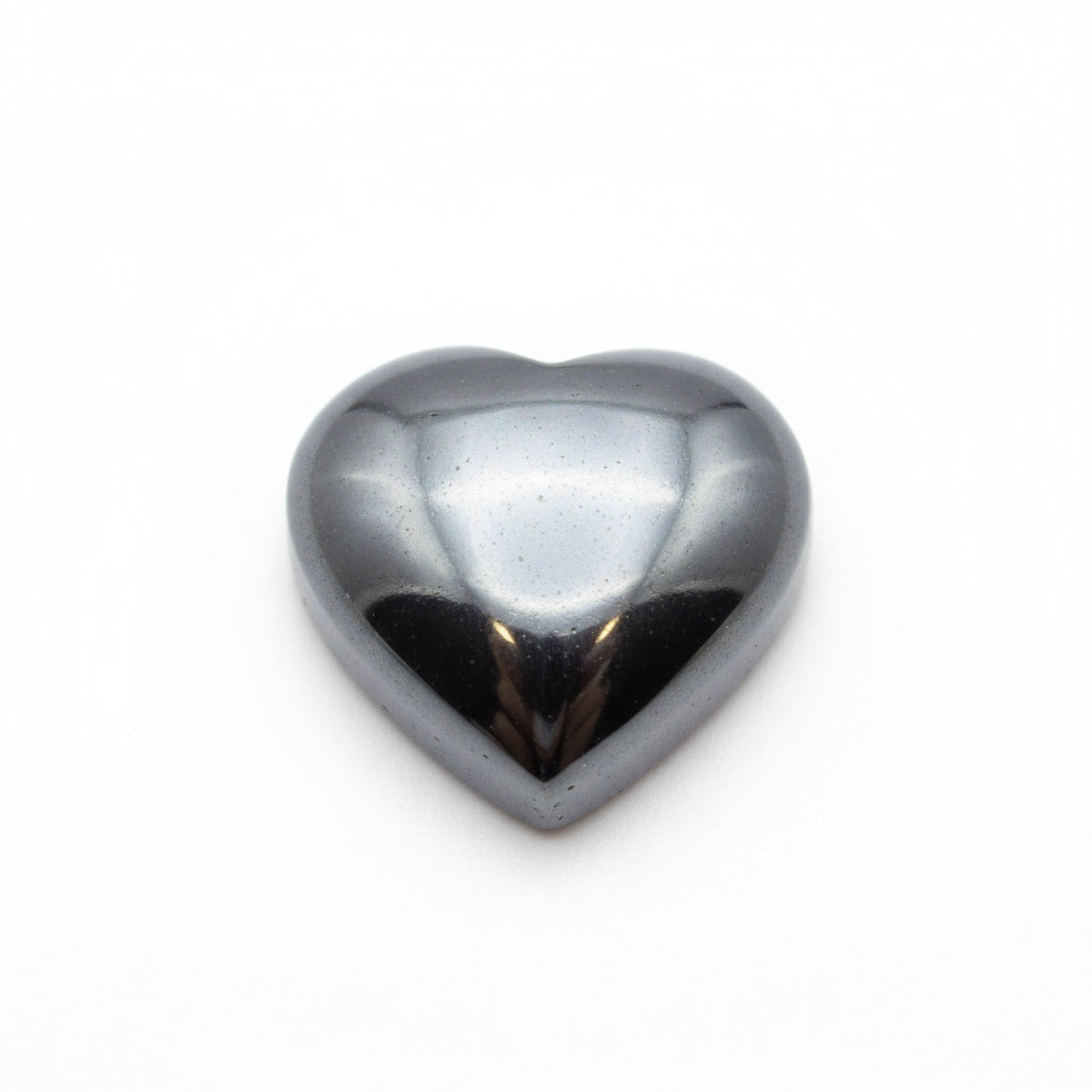 Hematite (Gunmetal) 10PC Tiny 4x4 MM Heart Cabochon Gray Polished semi Precious Loose Gems