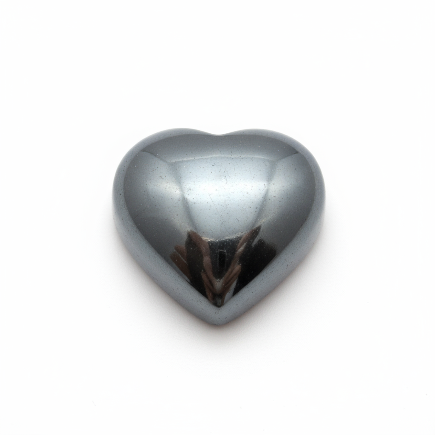 Hematite (Gunmetal) 1PC Tiny 6x6 MM Heart Cabochon Gray Luster semi Precious Loose Gemstones Huvudsaklig produktbild