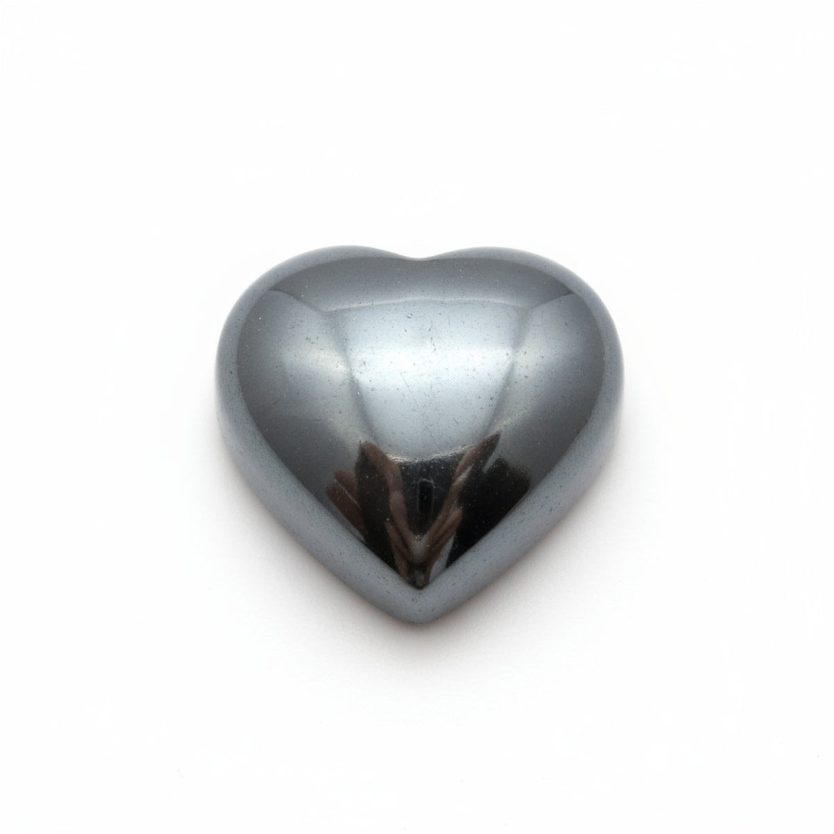 Hematite (Gunmetal) 1PC Tiny 6x6 MM Heart Cabochon Gray Luster semi Precious Loose Gemstones