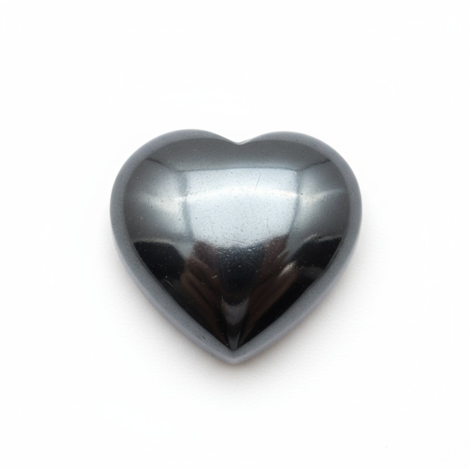 Hematite (Gunmetal) 1PC Tiny 6x6 MM Heart Cabochon Gray Luster semi Precious Loose Gemstones