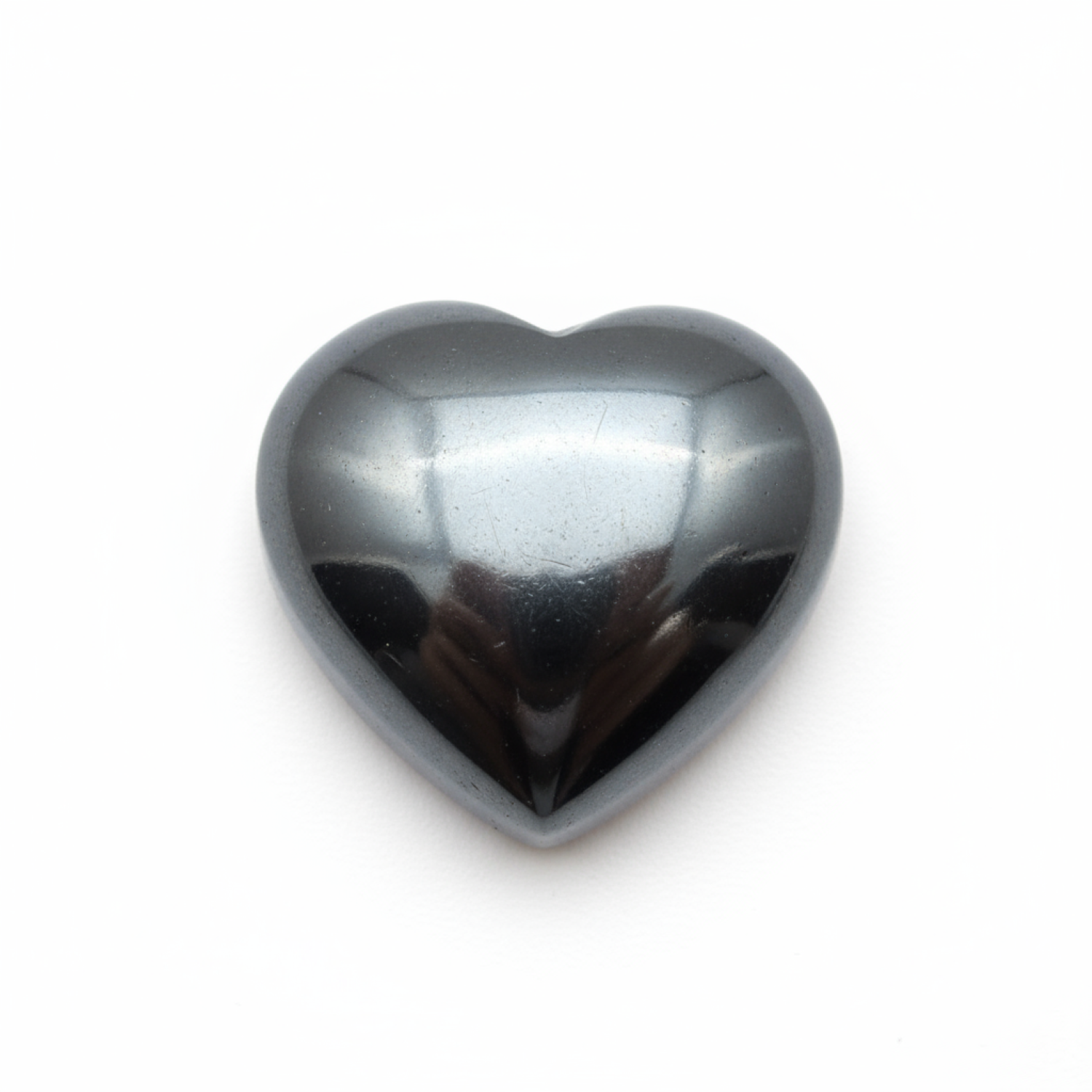 Hematite (Gunmetal) 1PC Tiny 6x6 MM Heart Cabochon Gray Luster semi Precious Loose Gemstones Sekundär produktbild