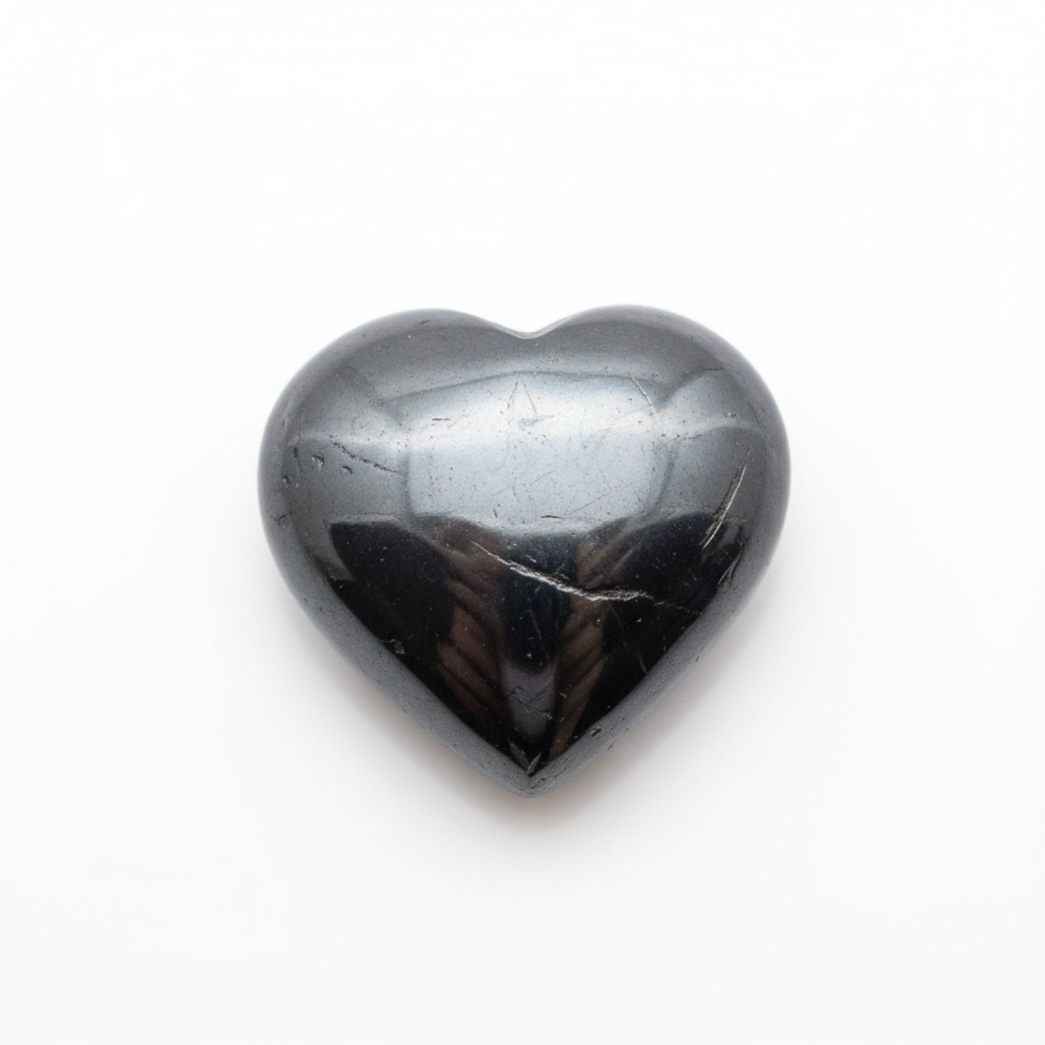 Hematite (Gunmetal) 1PC Small 7x7 MM Heart Cabochon Gray Lustrous semi Precious Semi Precious Gemstone