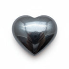 Hematite (Gunmetal) 1PC Small 8x8 MM Heart Cabochon Gray Shine semi Precious Precious Gemstone
