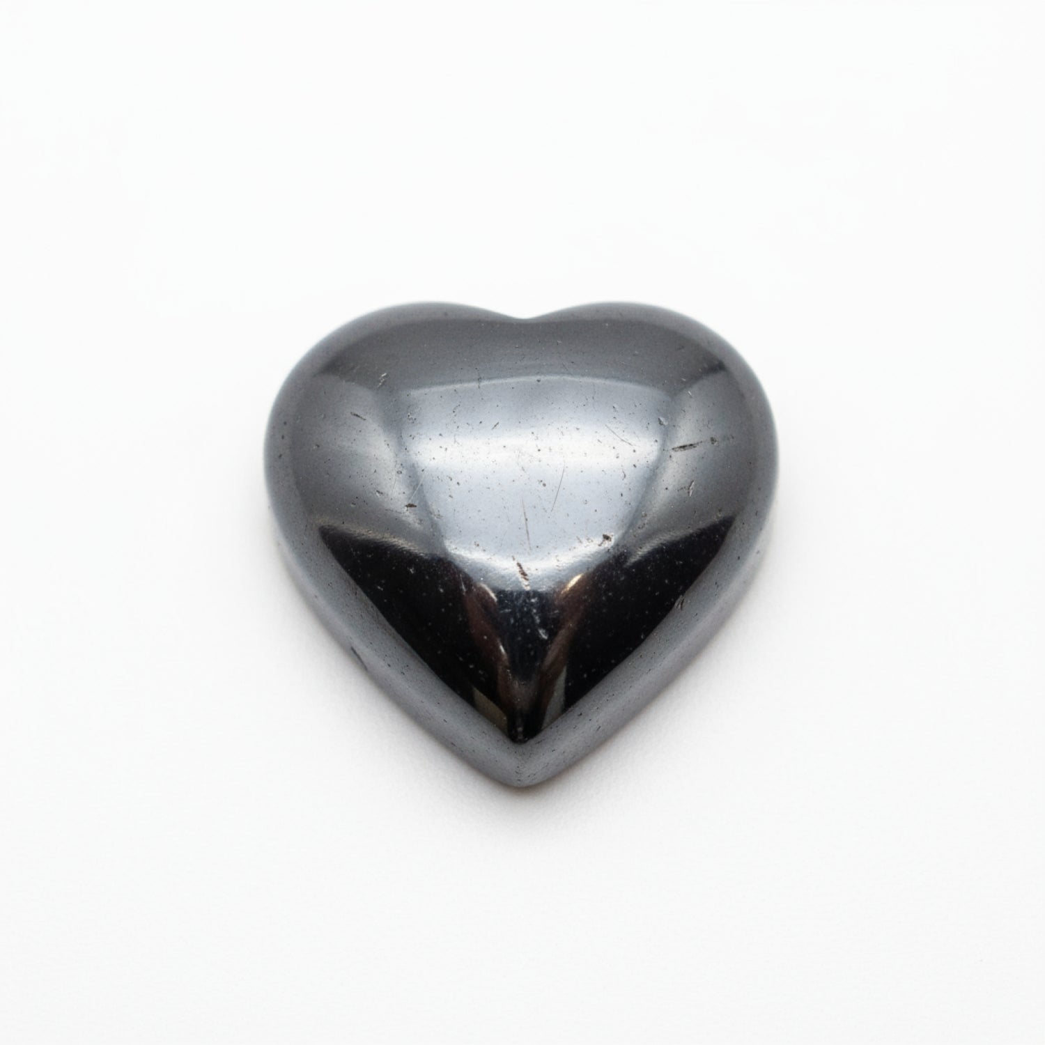 Hematite (Gunmetal) 1PC Medium 9x9 MM Heart Cabochon Gray Fine semi Precious Gems