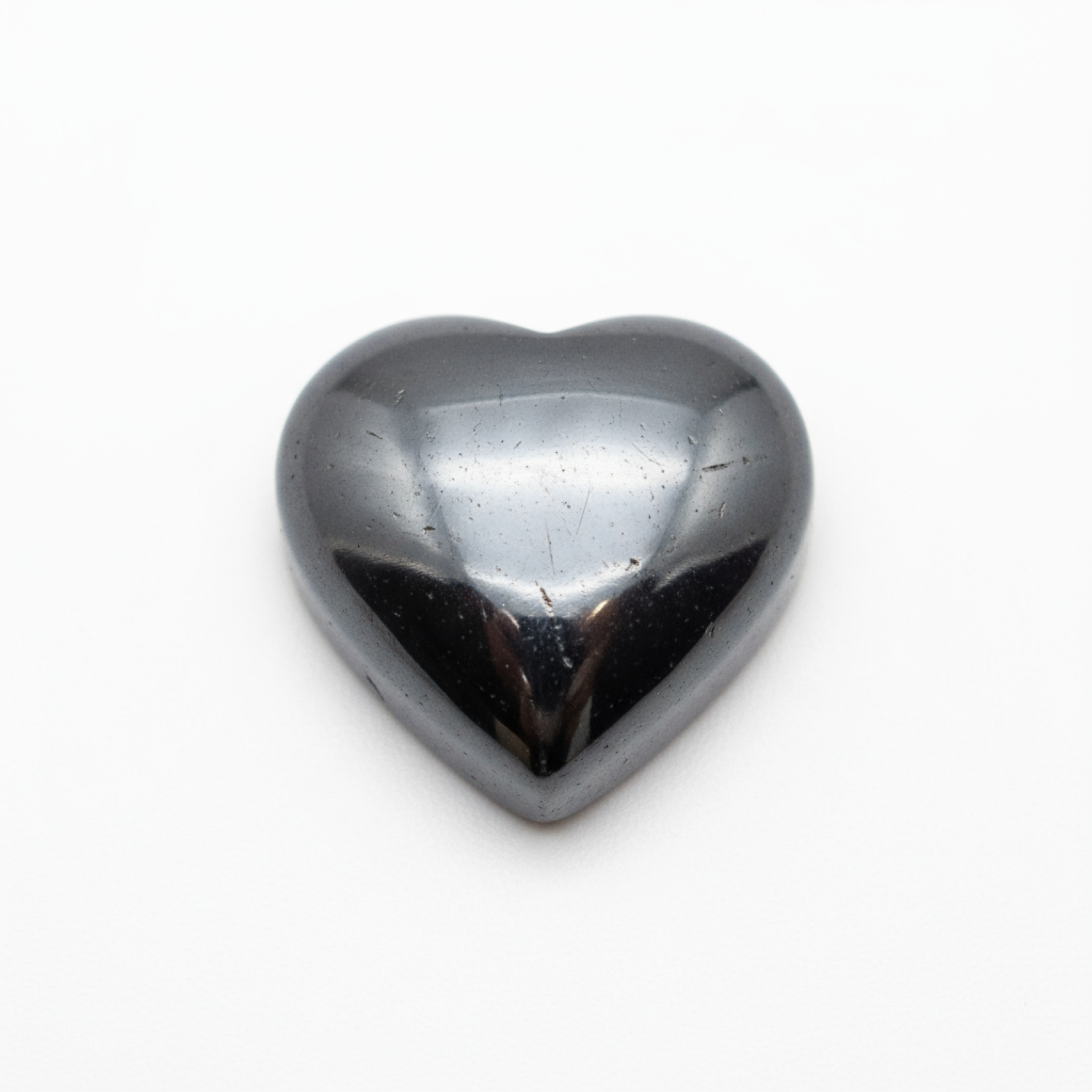 Hematite (Gunmetal) 1PC Medium 9x9 MM Heart Cabochon Gray Fine semi Precious Gems Imagen principal del producto