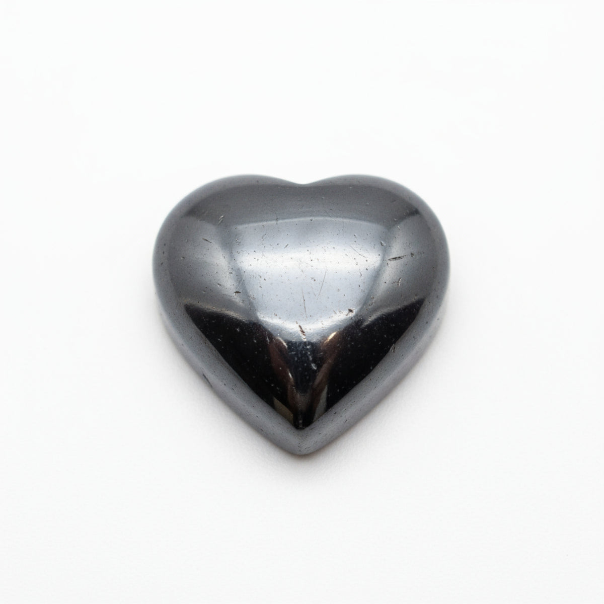 Hematite (Gunmetal) 1PC Medium 9x9 MM Heart Cabochon Gray Fine semi Precious Gems