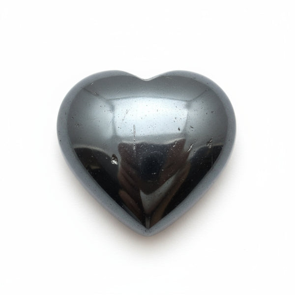 Hematite (Gunmetal) 1PC Medium 9x9 MM Heart Cabochon Gray Fine semi Precious Gems