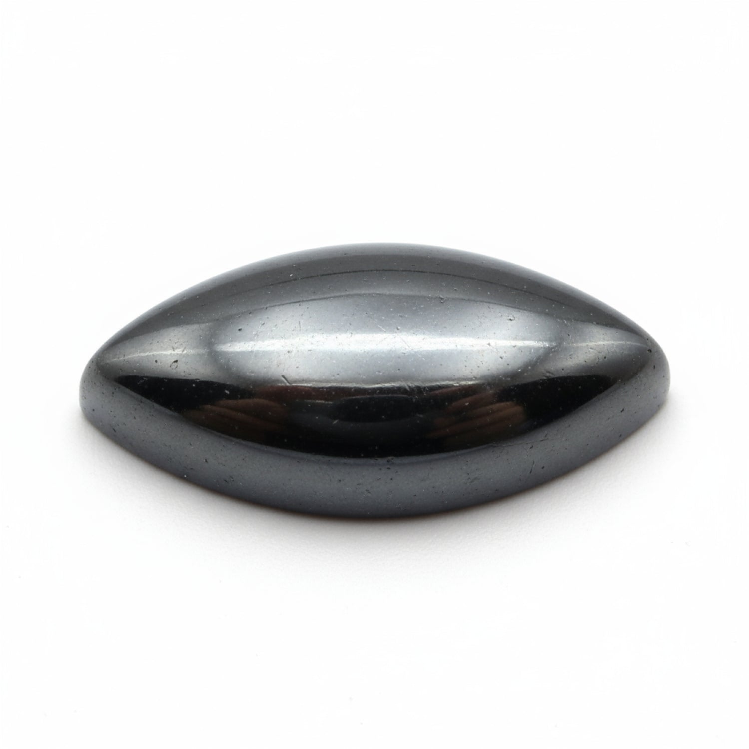 Hematite (Gunmetal) 10PC Tiny 3x6 MM Marquise  Cabochon Gray Brilliant semi Precious Loose Gems