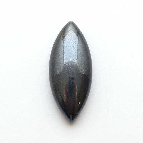 Hematite (Gunmetal) 10PC Tiny 4x8 MM Marquise  Cabochon Gray Sparkling semi Precious Loose Gemstone