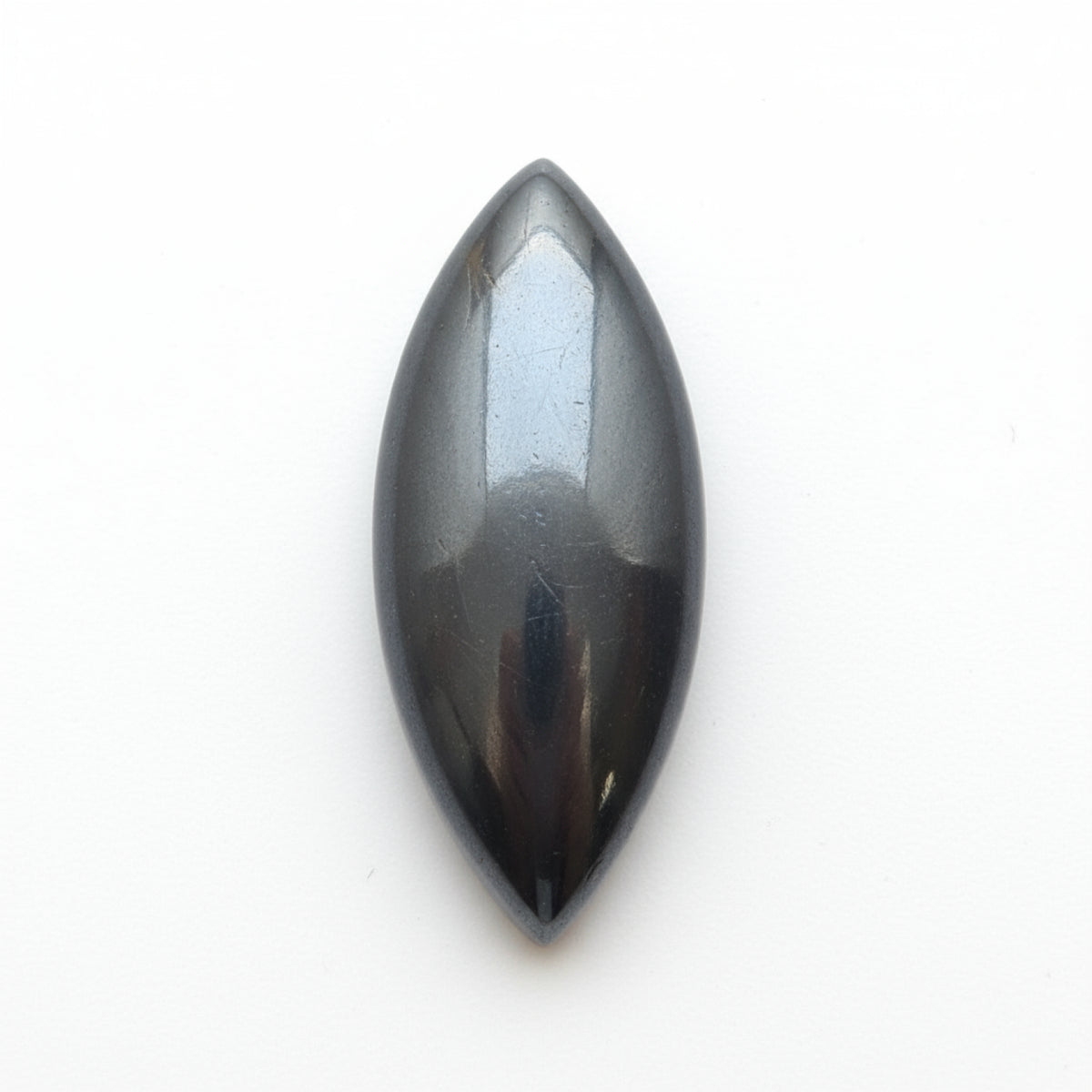 Hematite (Gunmetal) 10PC Tiny 4x8 MM Marquise  Cabochon Gray Sparkling semi Precious Loose Gemstone