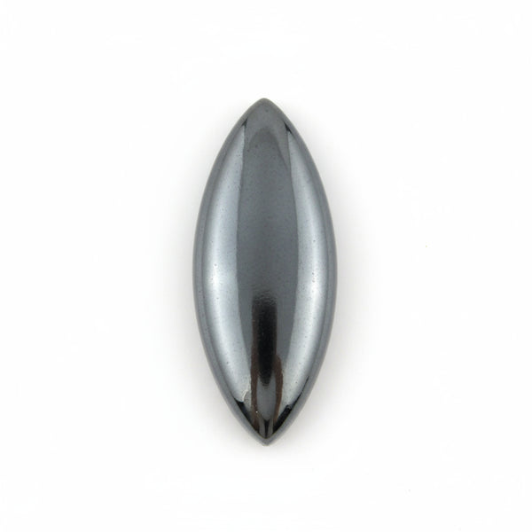 Hematite (Gunmetal) 10PC Tiny 4x8 MM Marquise  Cabochon Gray Sparkling semi Precious Loose Gemstone