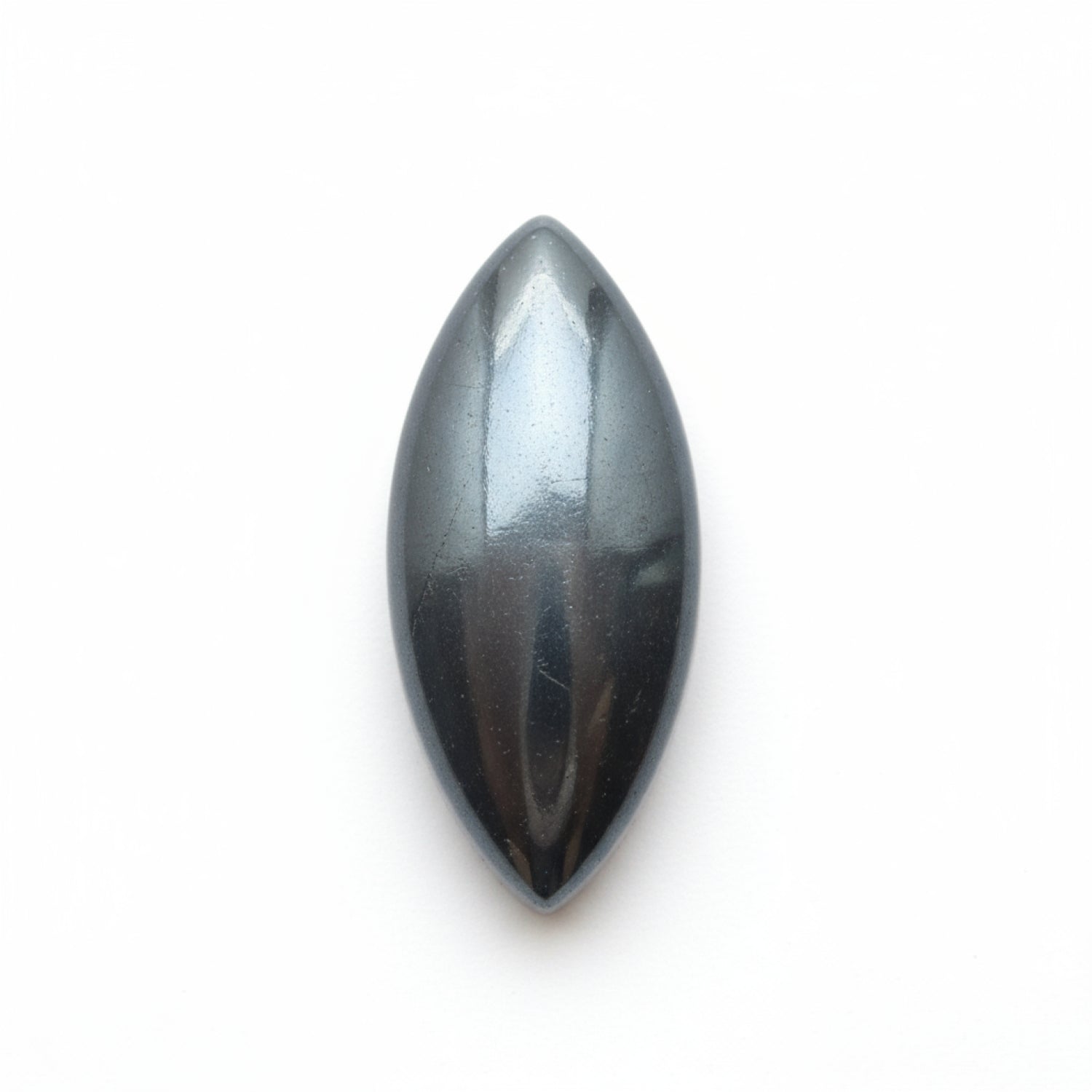 Hematite (Gunmetal) 1PC Small 6x12 MM Marquise  Cabochon Gray Splendid semi Precious Semi Precious Gemstone