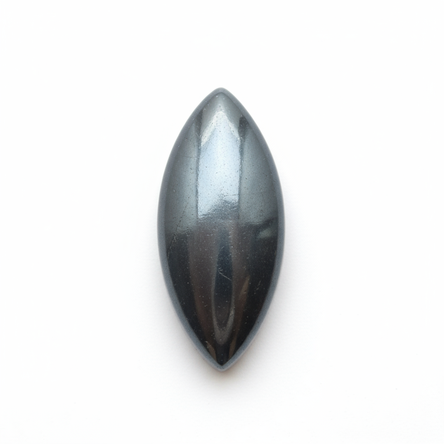 Hematite (Gunmetal) 1PC Small 6x12 MM Marquise  Cabochon Gray Splendid semi Precious Semi Precious Gemstone Image principale du produit
