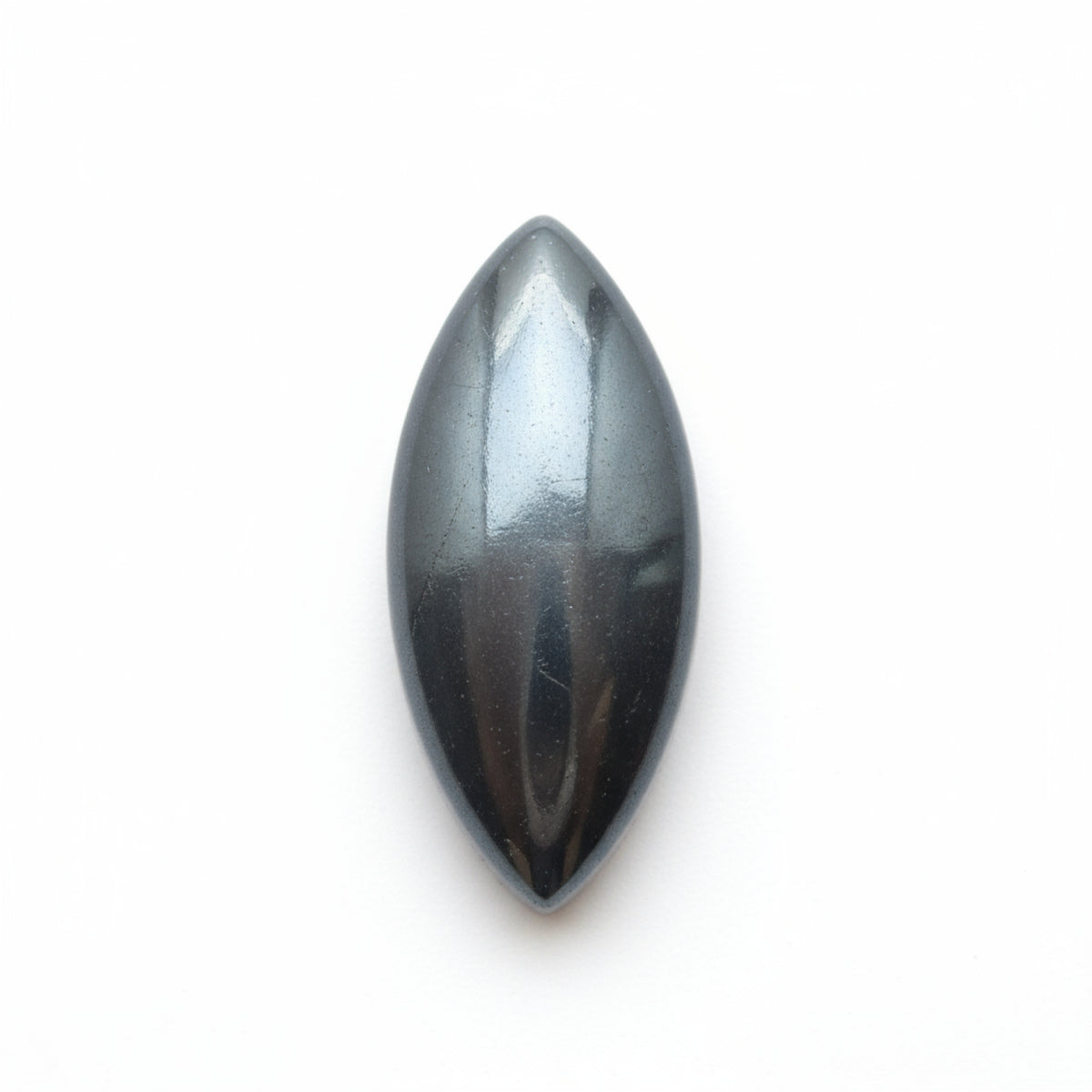 Hematite (Gunmetal) 1PC Small 6x12 MM Marquise  Cabochon Gray Splendid semi Precious Semi Precious Gemstone