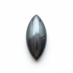 Hematite (Gunmetal) 1PC Small 6x12 MM Marquise  Cabochon Gray Splendid semi Precious Semi Precious Gemstone
