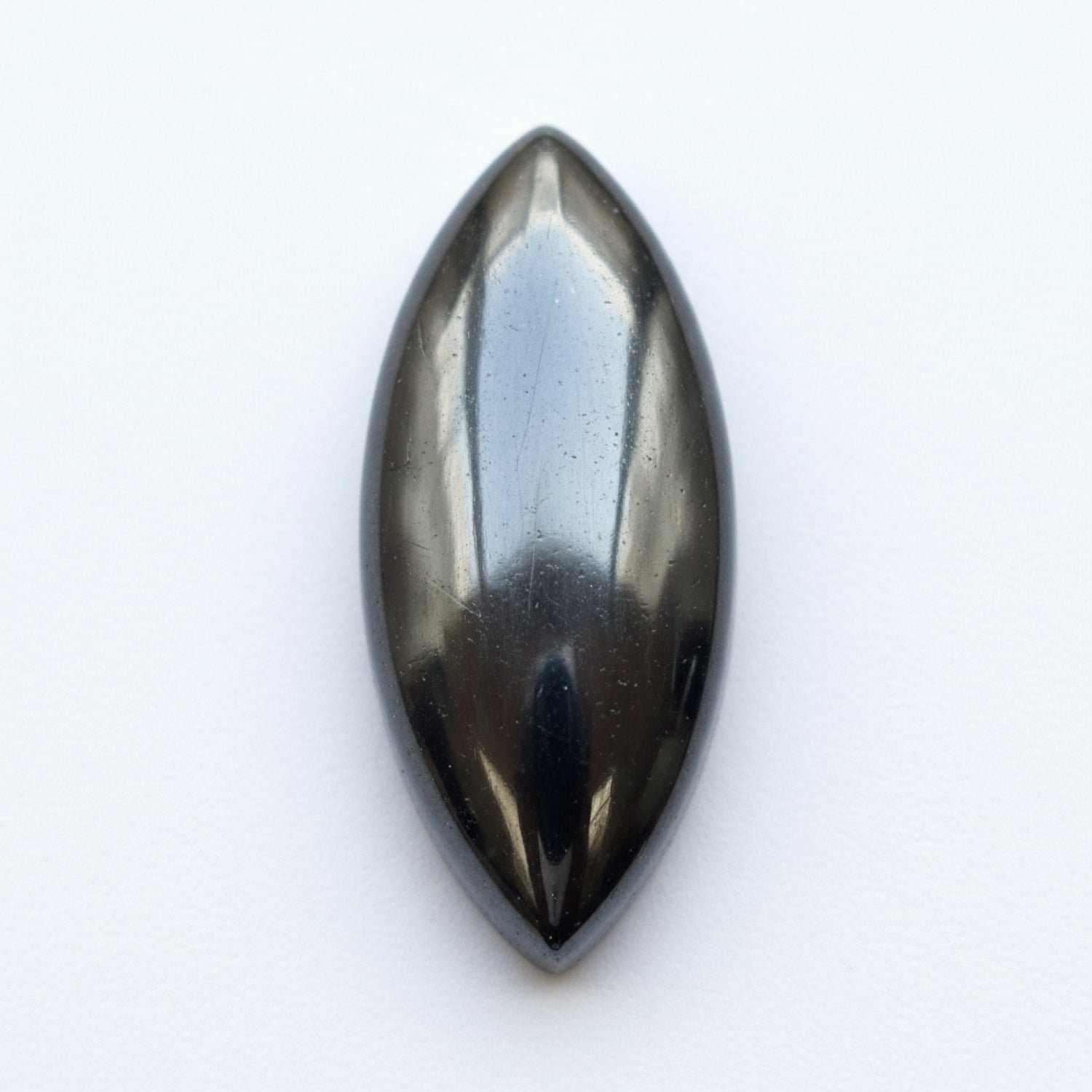 Hematite (Gunmetal) 1PC Small 6x12 MM Marquise  Cabochon Gray Splendid semi Precious Semi Precious Gemstone