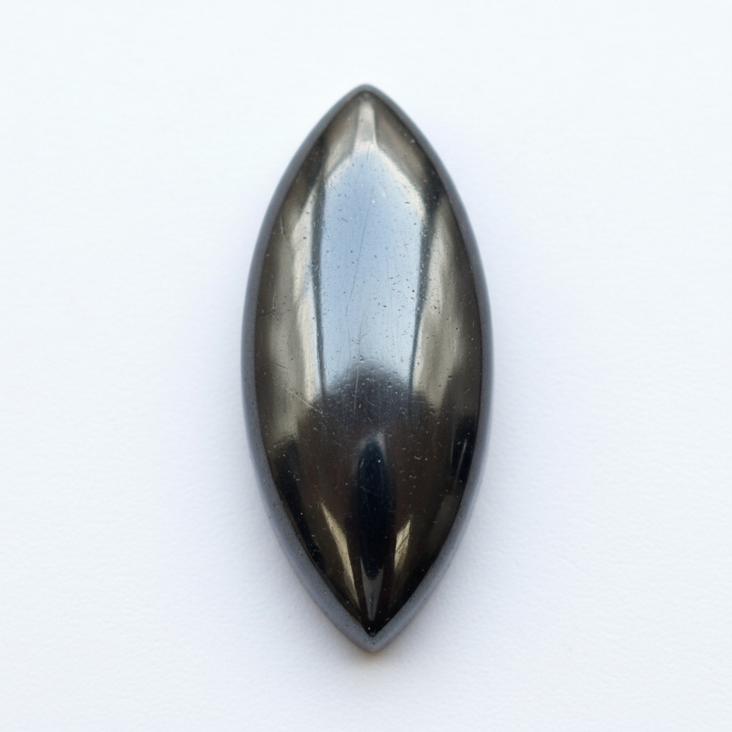 Hematite (Gunmetal) 1PC Small 6x12 MM Marquise  Cabochon Gray Splendid semi Precious Semi Precious Gemstone Image secondaire du produit