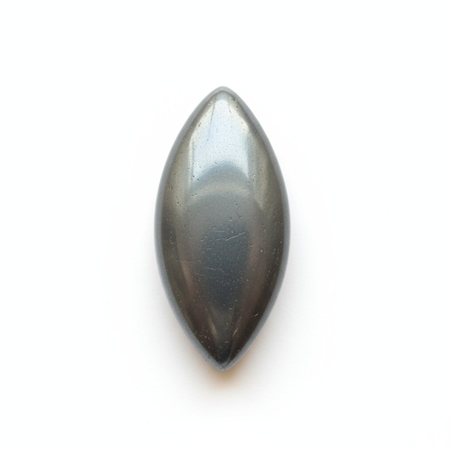 Hematite (Gunmetal) 1PC Medium 7x14 MM Marquise  Cabochon Gray Luster semi Precious Precious Gemstone