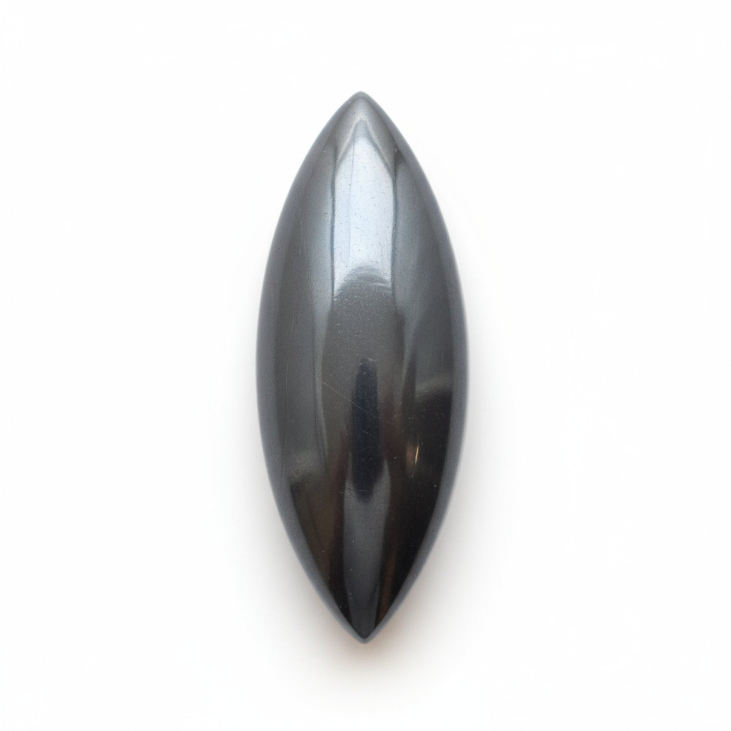 Hematite (Gunmetal) 1PC Medium 7x14 MM Marquise  Cabochon Gray Luster semi Precious Precious Gemstone