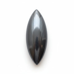 Hematite (Gunmetal) 1PC Medium 7x14 MM Marquise  Cabochon Gray Luster semi Precious Precious Gemstone