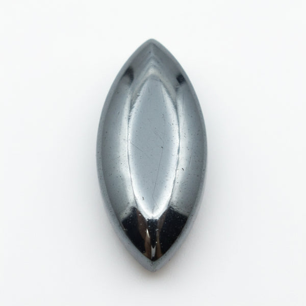 Hematite (Gunmetal) 1PC Large 8x16 MM Marquise  Cabochon Gray Lustrous semi Precious Gems