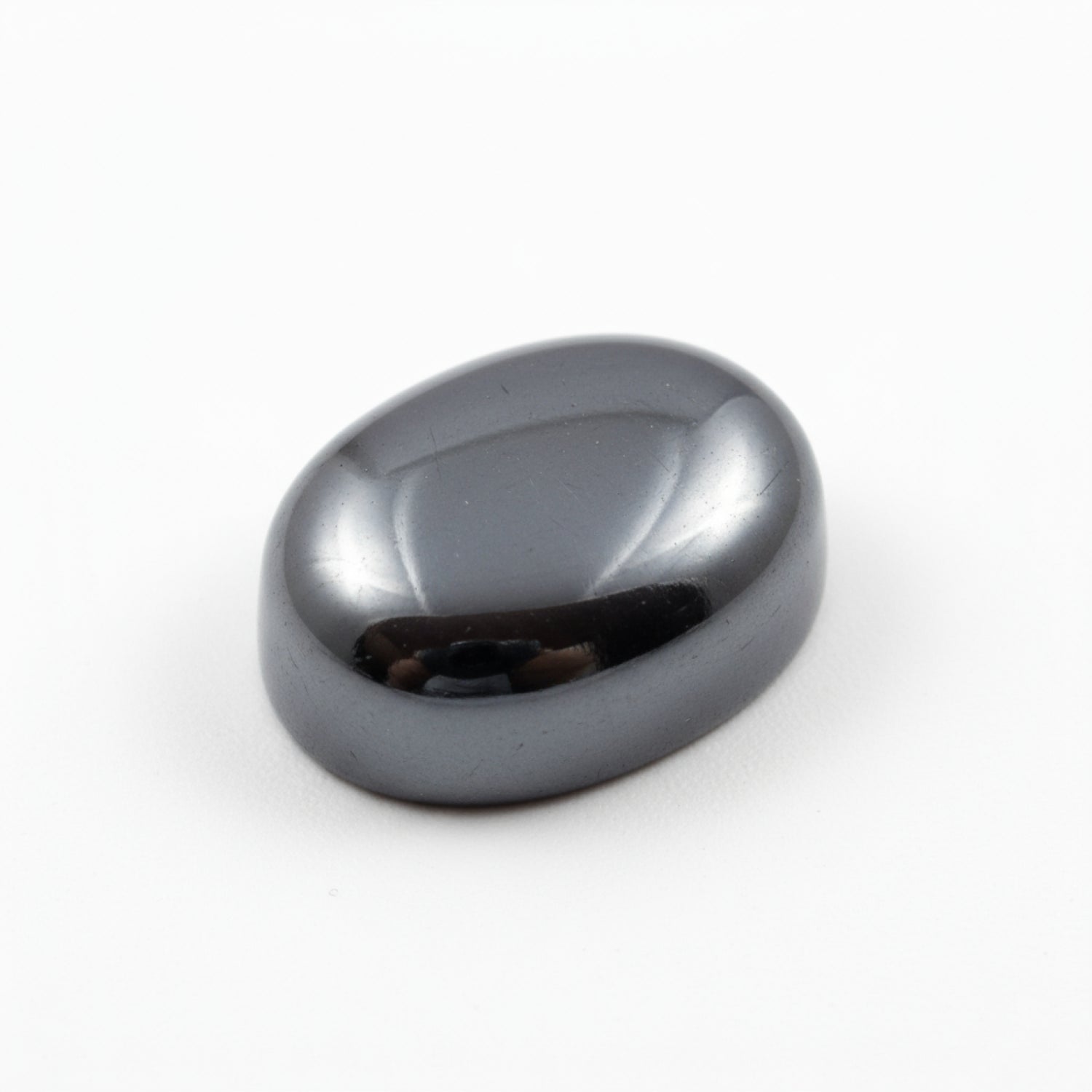 Hematite (Gunmetal) 1PC Large 10x12 MM Oval Cabochon Gray Genuine semi Precious Loose Gemstones