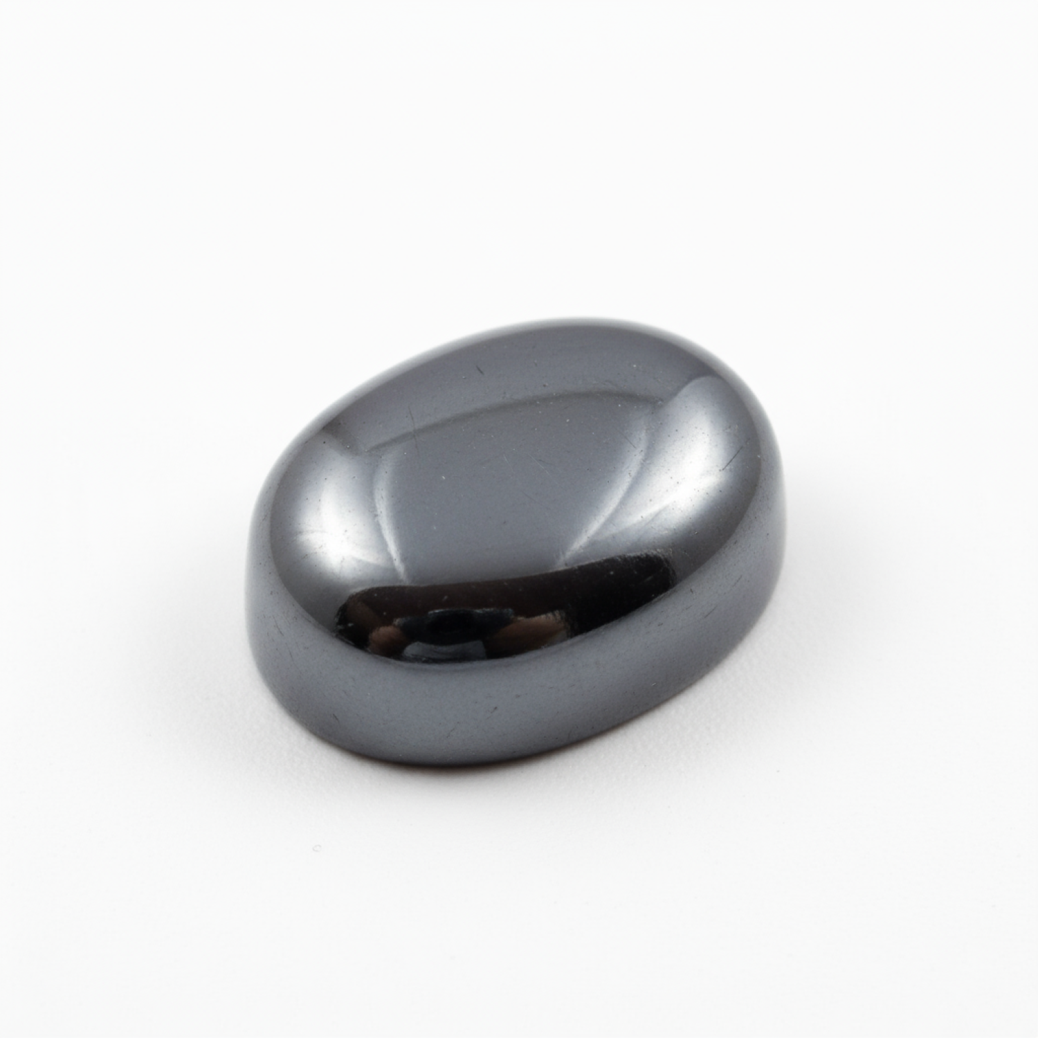 Hematite (Gunmetal) 1PC Large 10x12 MM Oval Cabochon Gray Genuine semi Precious Loose Gemstones Второстепенное изображение товара