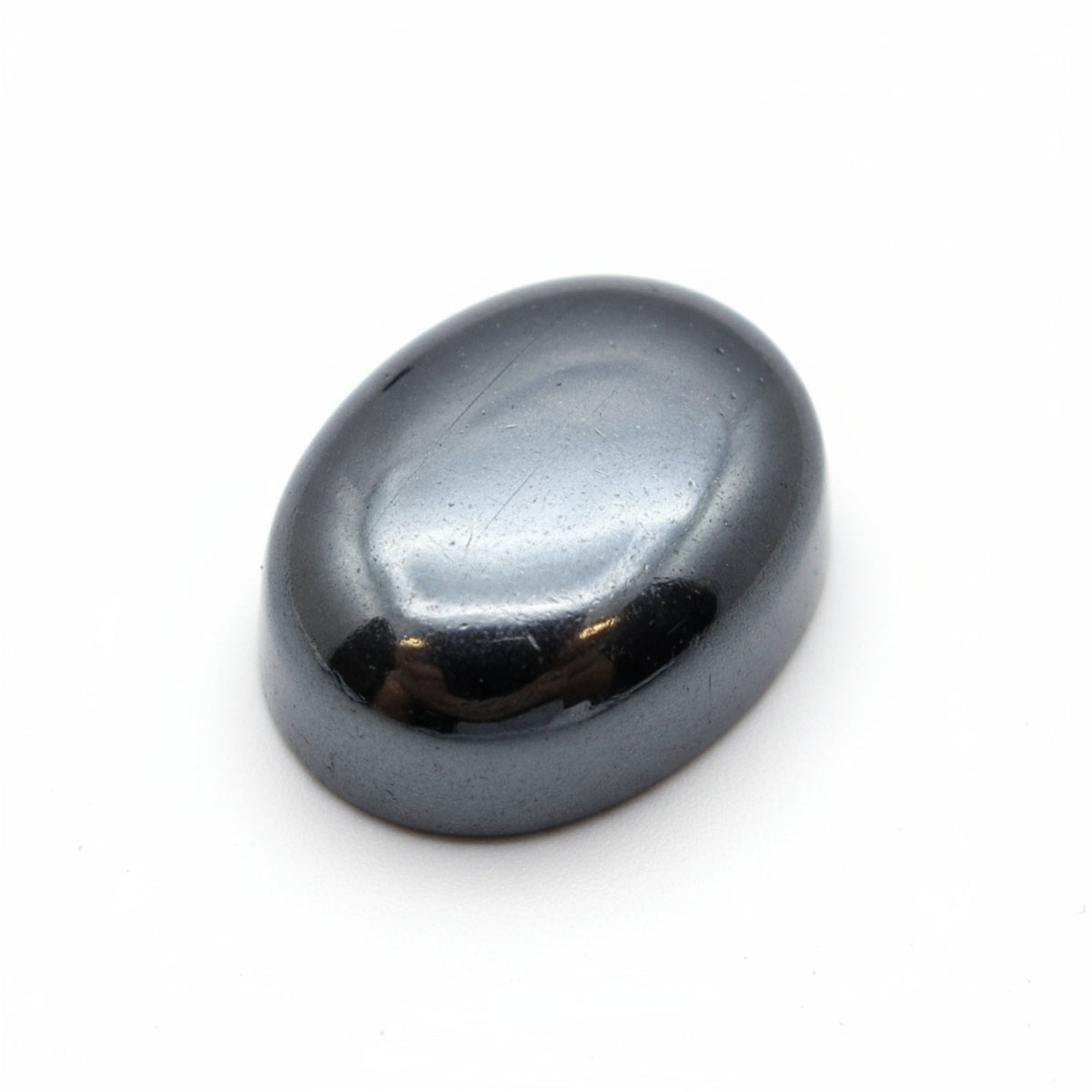 Hematite (Gunmetal) 10PC Tiny 3x5 MM Oval Cabochon Gray Brilliant semi Precious Precious Gemstone