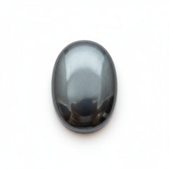 Hematite (Gunmetal) 10PC Tiny 4x6 MM Oval Cabochon Gray Sparkling semi Precious Gems