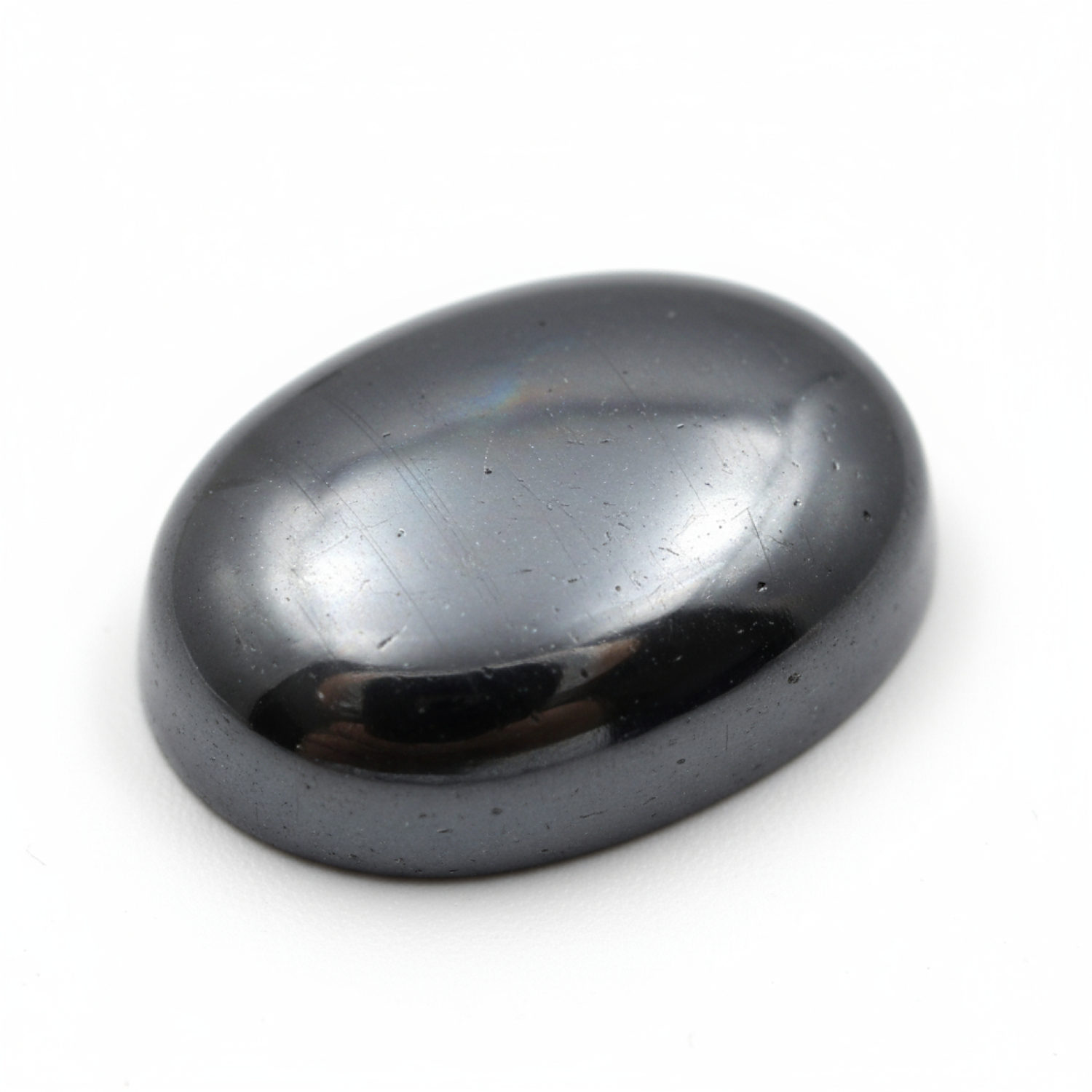 Hematite (Gunmetal) 1PC Small 6x8 MM Oval Cabochon Gray Splendid semi Precious Loose Gemstone Второстепенное изображение товара