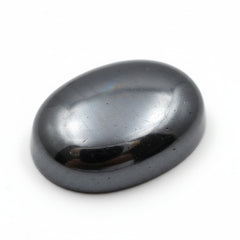 Hematite (Gunmetal) 1PC Small 6x8 MM Oval Cabochon Gray Splendid semi Precious Loose Gemstone