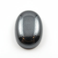 Hematite (Gunmetal) 1PC Small 6x9 MM Oval Cabochon Gray Luster semi Precious Loose Gemstones