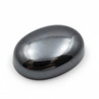 Hematite (Gunmetal) 1PC Medium 7x10 MM Oval Cabochon Gray Shine semi Precious Precious Gemstone