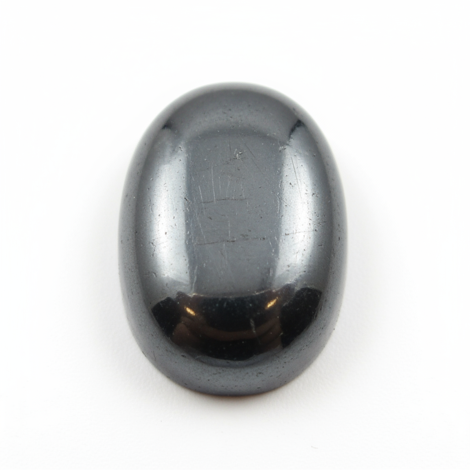 Hematite (Gunmetal) 1PC Large 8x12 MM Oval Cabochon Gray Natural semi Precious Loose Gemstone Imagen principal del producto