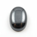 Hematite (Gunmetal) 1PC Large 8x12 MM Oval Cabochon Gray Natural semi Precious Loose Gemstone
