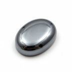 Hematite (Gunmetal) 1PC Large 8x12 MM Oval Cabochon Gray Natural semi Precious Loose Gemstone