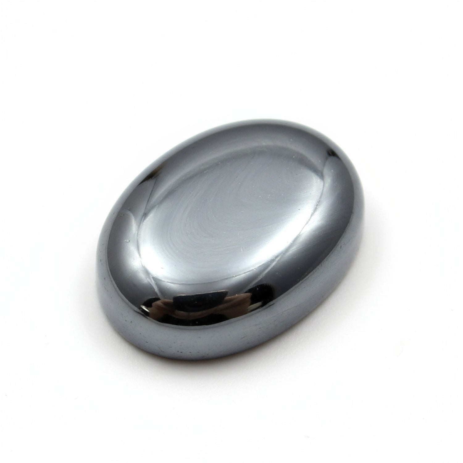 Hematite (Gunmetal) 1PC Large 8x12 MM Oval Cabochon Gray Natural semi Precious Loose Gemstone