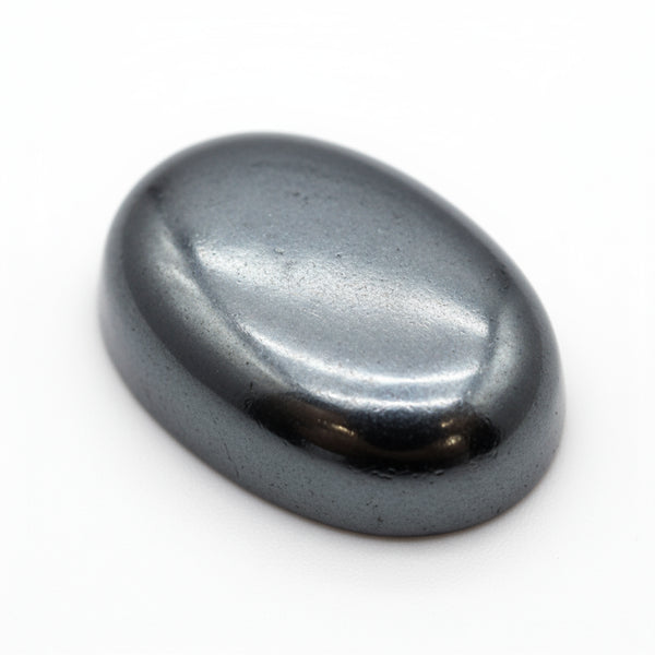 Hematite (Gunmetal) 1PC Large 9x11 MM Oval Cabochon Gray High-Quality semi Precious Loose Gems