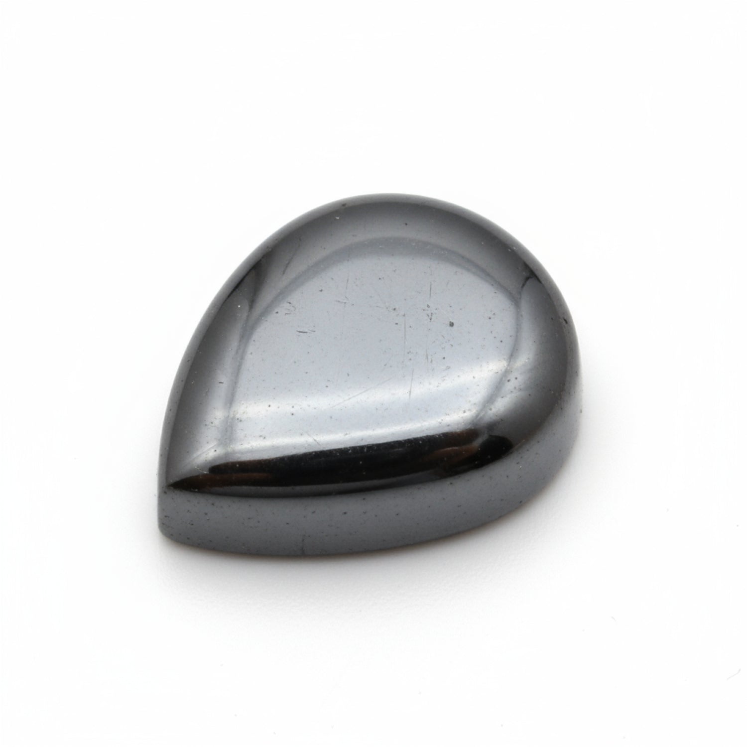 Hematite (Gunmetal) 1PC Tiny 5x7 MM Pear Cabochon Gray Fine semi Precious Gems