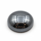 Hematite (Gunmetal) 1PC Large 10x10 MM Round Cabochon Gray Fine semi Precious Gems