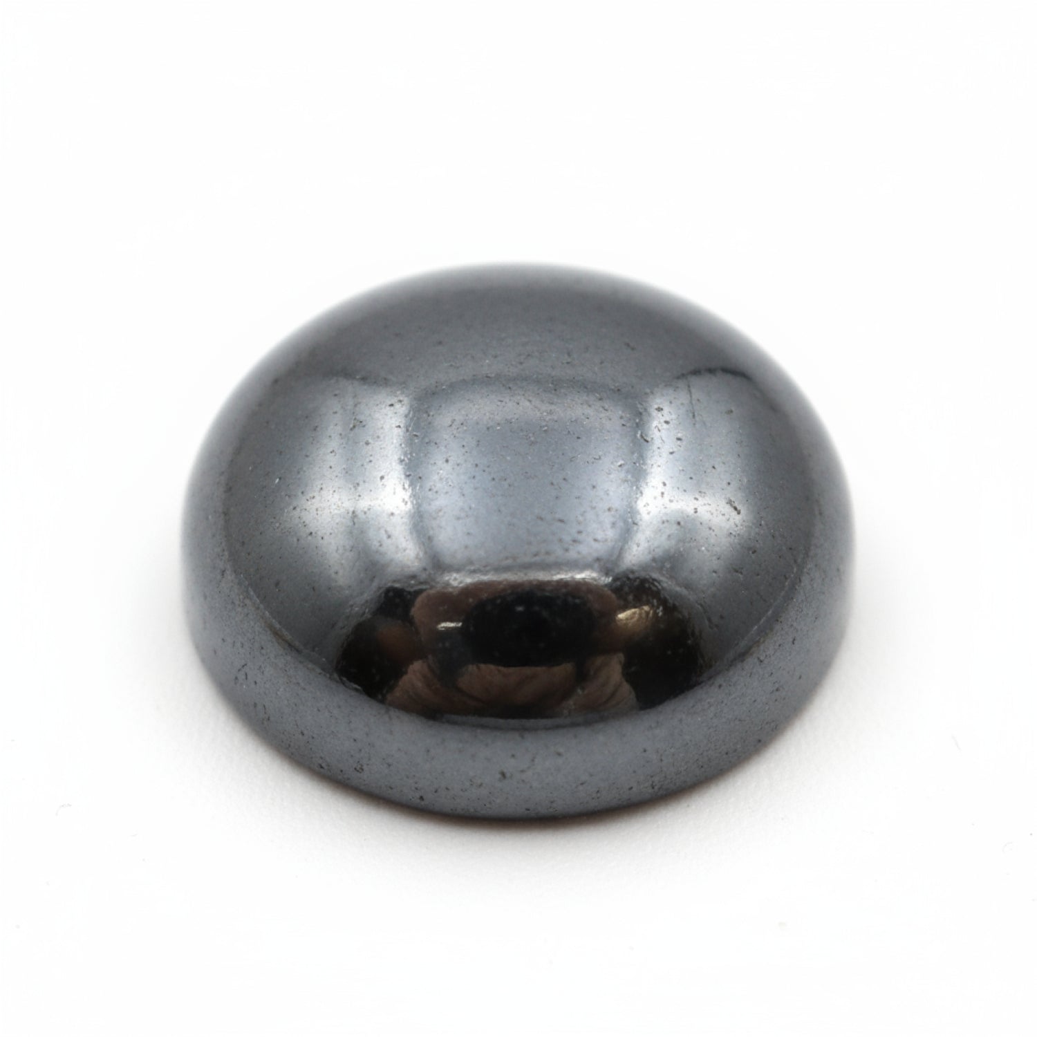 Hematite (Gunmetal) 1PC Large 10x10 MM Round Cabochon Gray Fine semi Precious Gems