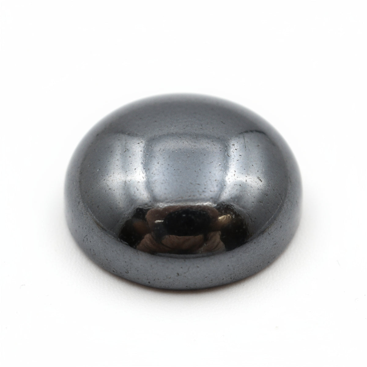 Hematite (Gunmetal) 1PC Large 10x10 MM Round Cabochon Gray Fine semi Precious Gems