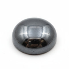 Hematite (Gunmetal) 1PC Large 10x10 MM Round Cabochon Gray Fine semi Precious Gems