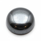 Hematite (Gunmetal) 1PC Large 11x11 MM Round Cabochon Gray High-Quality semi Precious Loose Gems