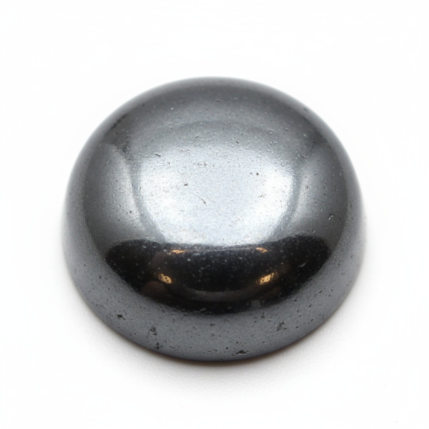Hematite (Gunmetal) 1PC Large 11x11 MM Round Cabochon Gray High-Quality semi Precious Loose Gems
