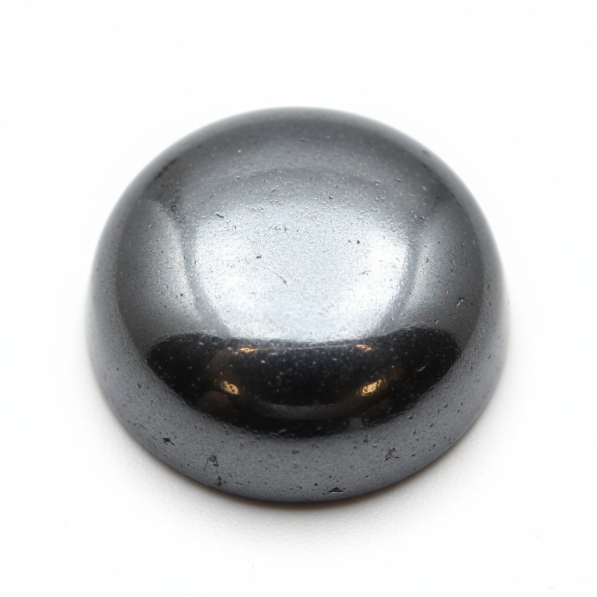 Hematite (Gunmetal) 1PC Large 11x11 MM Round Cabochon Gray High-Quality semi Precious Loose Gems