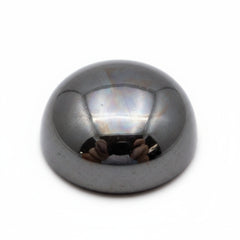 Hematite (Gunmetal) 1PC Large 11x11 MM Round Cabochon Gray High-Quality semi Precious Loose Gems
