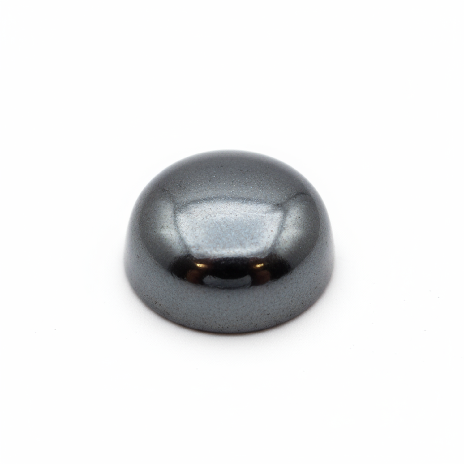 Hematite (Gunmetal) 10PC Tiny 3x3 MM Round Cabochon Gray Brilliant semi Precious Precious Gemstone Imagen principal del producto